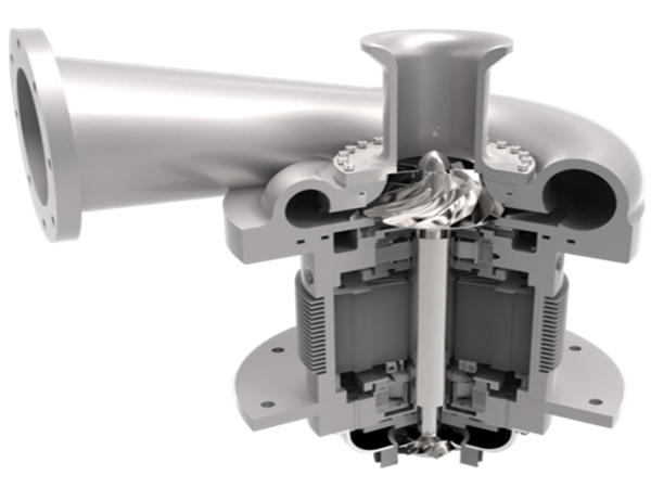 磁懸浮鼓風機核心部位